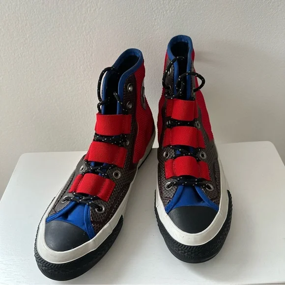 Converse Chuck 70 Tech Hiker High Top Sneakers Men’s Size 8 Red Blue Putty